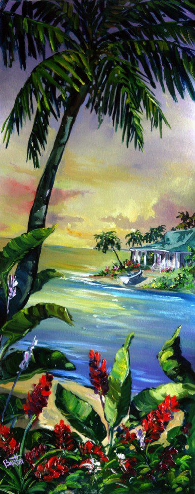 木版画『Tropical paradise 』 木版画『Tropical paradise 』 Wooden Print Tropical Paradise