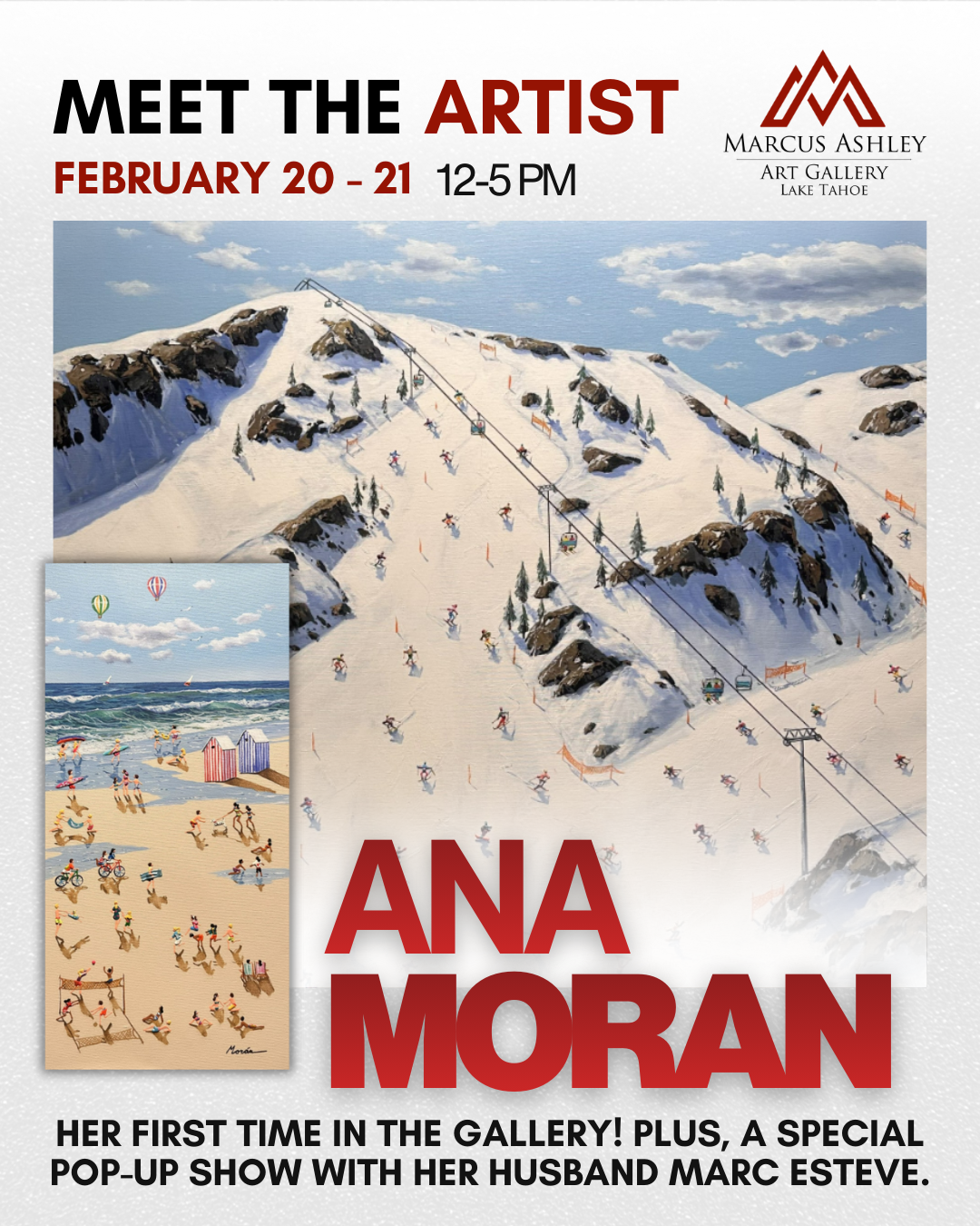Meet The Artists ~ Ana Moran & Marc Esteve ~ February 20 -21