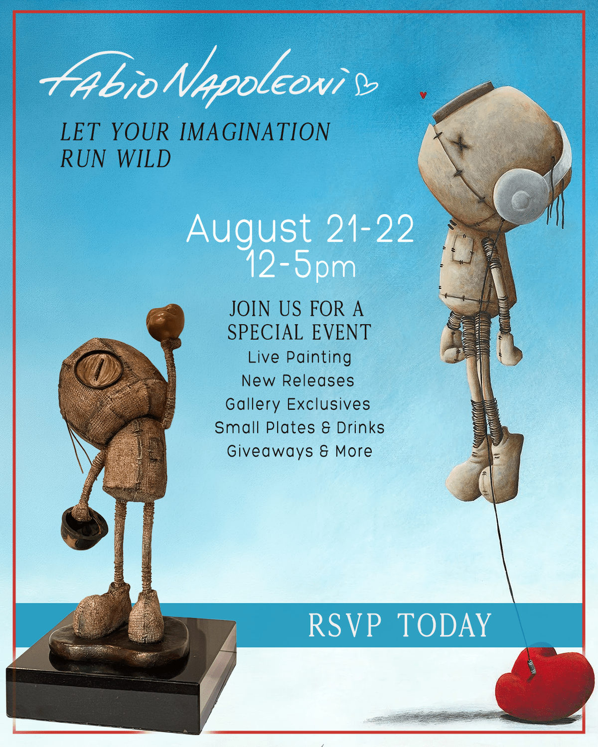 Meet the Artist ~ Fabio Napoleoni ~ August 21 - 22 - Marcus Ashley Gallery