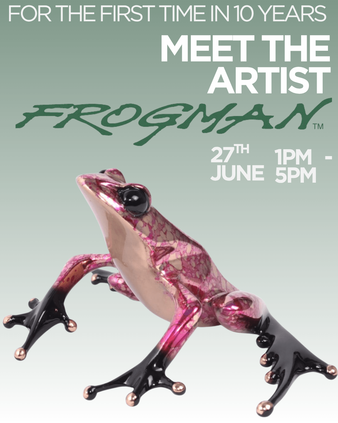 Meet the Artist Frogman! ~ June 27 - Marcus Ashley Gallery