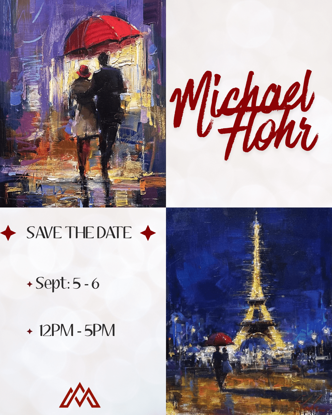 Meet the Artist ~ Michael Flohr ~ September 5 - 6 - Marcus Ashley Gallery