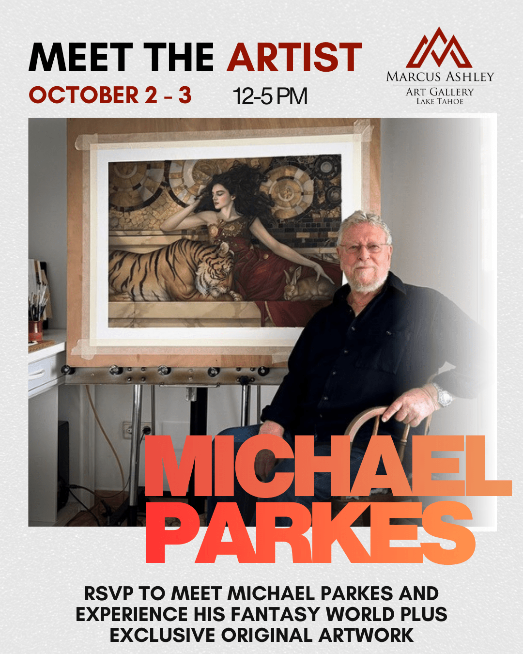 Meet the Artist ~ Michael Parkes ~ October 2 - 3 - Marcus Ashley Gallery