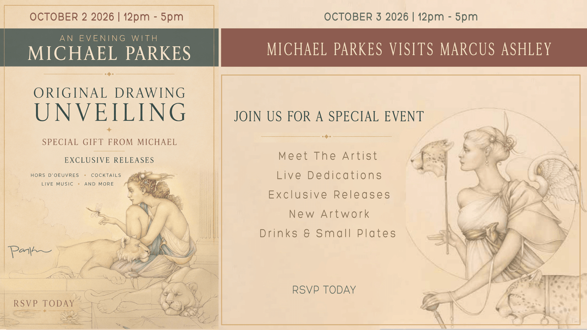Meet the Artist ~ Michael Parkes ~ October 2 - 3 - Marcus Ashley Gallery