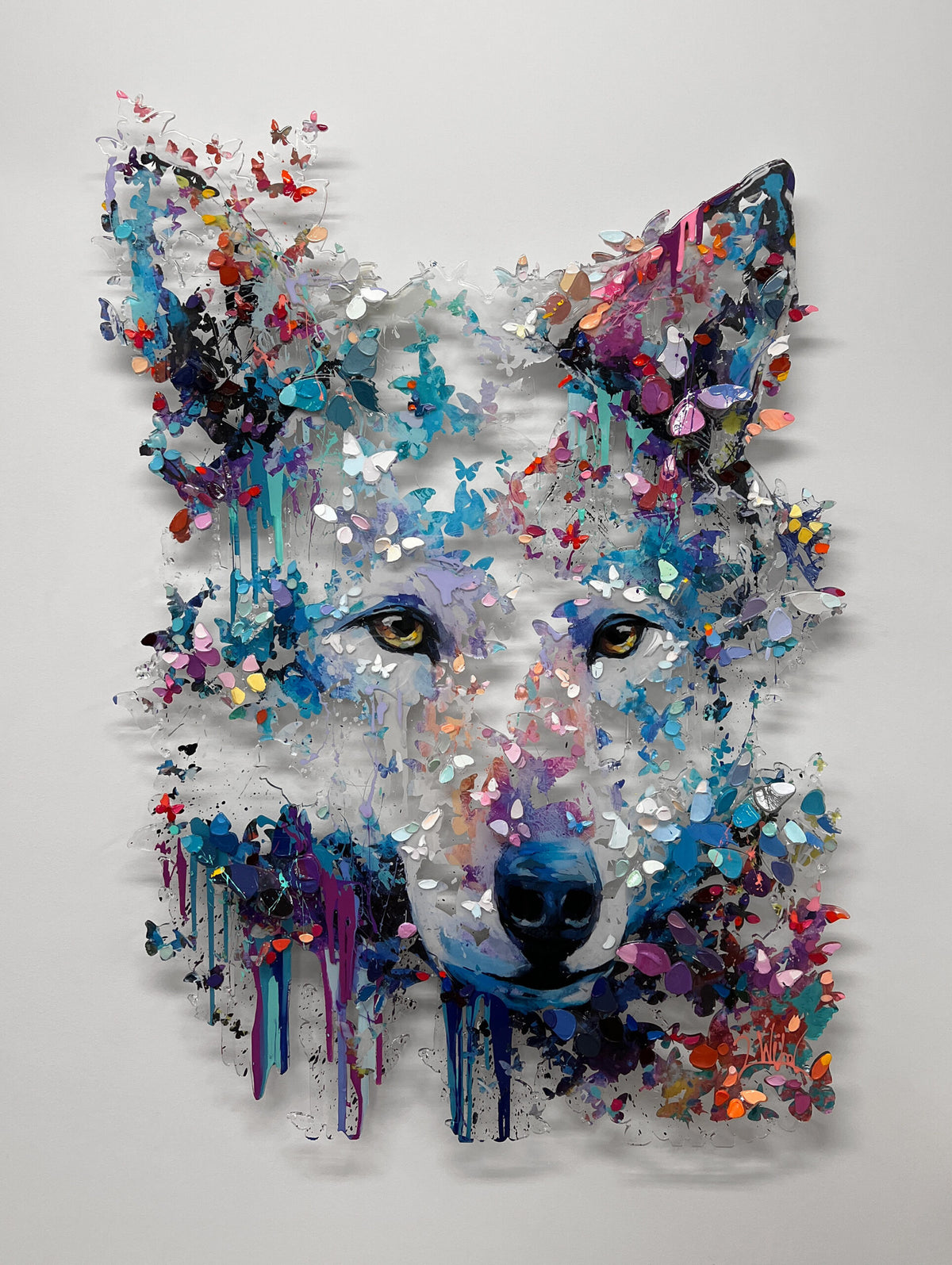 wolf head 2wild colorful art