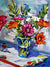 flowers in a vase fine art painting by steve barton