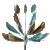 Animated gif of a spinning metal sculpture called Agave by Lyman Whitaker, available at Marcus Ashley Gallery.