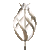 Animated gif of a spinning metal sculpture by Lyman Whitaker called Desert Flame.