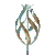 Gif of spinning Desert Flame metal sculpture by Lyman Whitaker at Marcus Ashley Gallery.