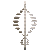 Animated gif of the stainless steel sculpture Double Helix by Lyman Whitaker.