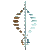 Animated gif of the Double Helix spinning metal sculpture by Lyman Whitaker.