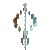 Animated gif of the Double Helix Vertical sculpture by Lyman Whitaker.
