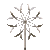 Animated gif of the double sided spinning stainless steel sculpture called Double Spinner by Lyman Whitaker.