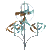 Animated gif of a four-part spinning metal sculpture called Elements of the Universe by Lyman Whitaker.