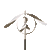 Animated gif of a spinning stainless steel sculpture called Element: Earth by Lyman Whitaker, for sale at Marcus Ashley Gallery.