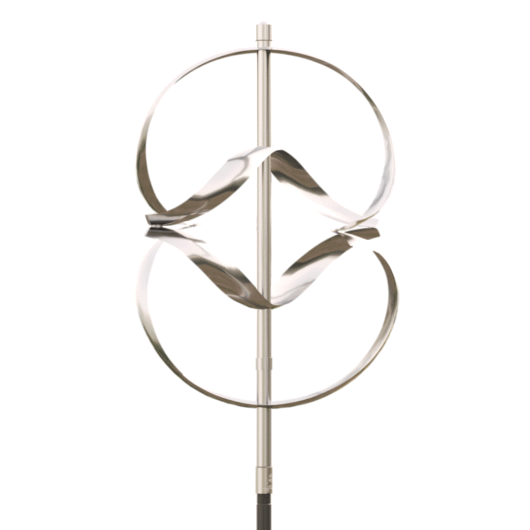 Animated gif of the Mirinda II stainless steel sculpture spinning, for sale at Marcus Ashley Gallery.