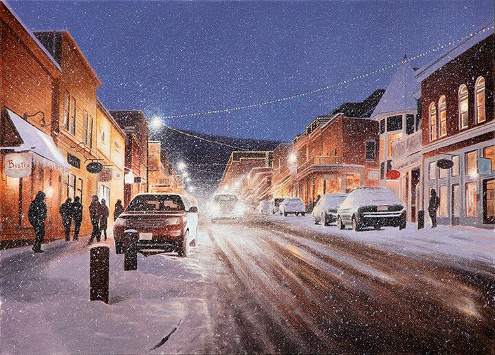 Park City Snowfall (street scene) Marcus Ashley Gallery