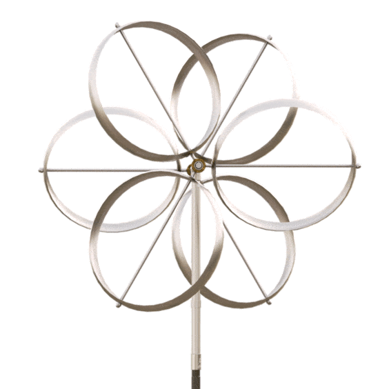 Animated gif of the Shamrock stainless steel sculpture by Lyman Whitaker.