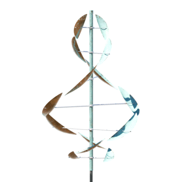Animated gif of the symmetrical spinning Wind Dancer sculpture by Lyman Whitaker.