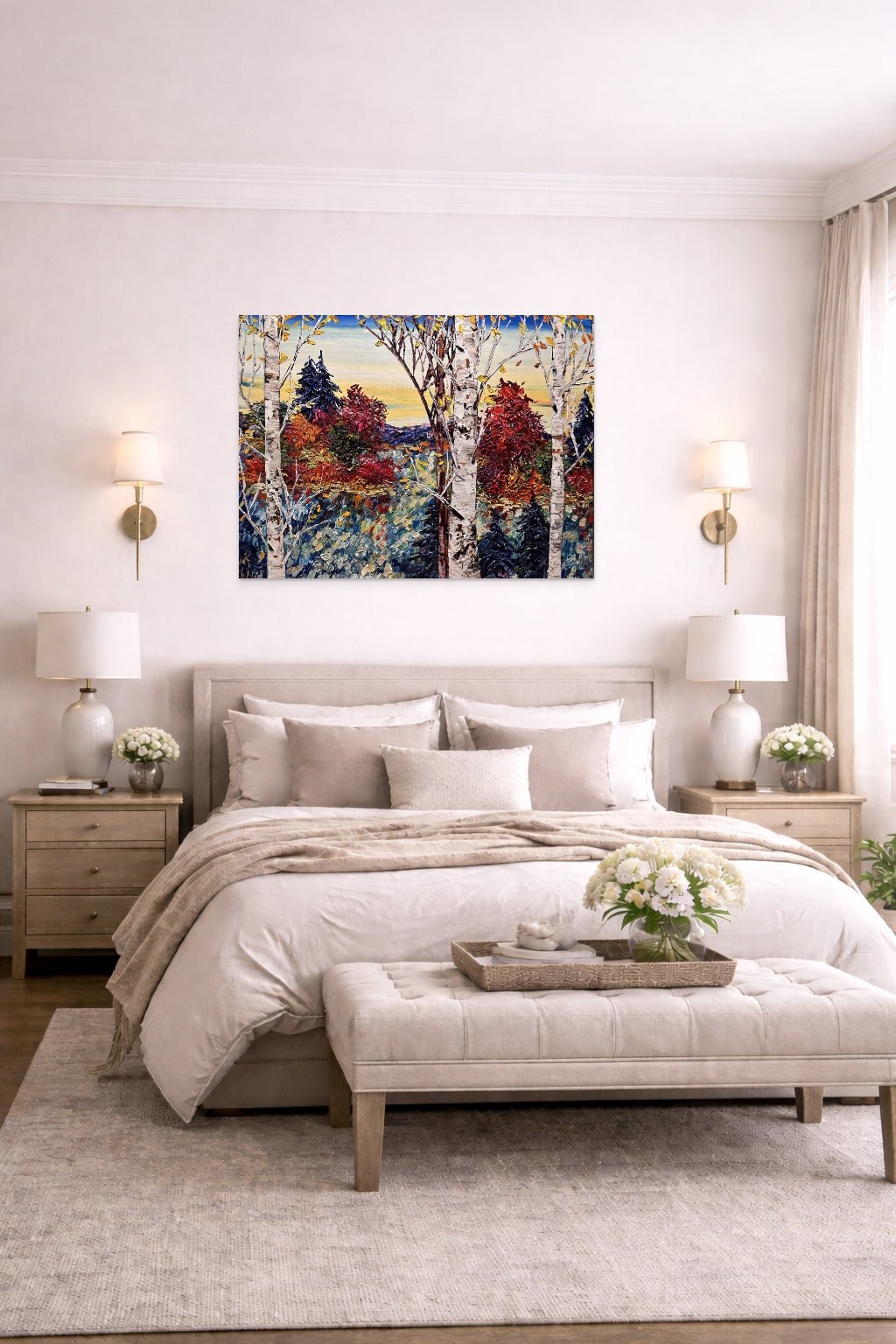 Day Birch with Pines - 193581 - Marcus Ashley Gallery - Marcus Ashley Gallery
