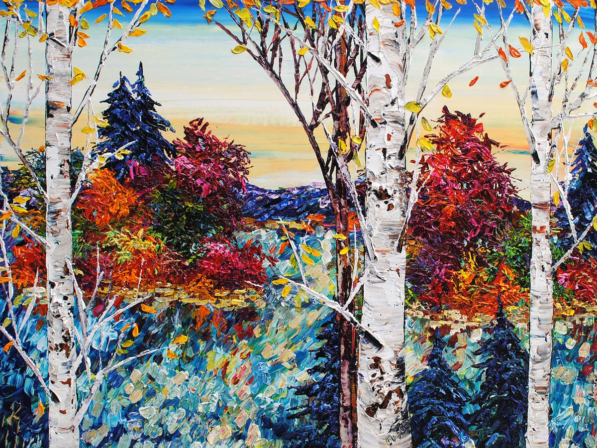 Day Birch with Pines - 193581 - Marcus Ashley Gallery - Marcus Ashley Gallery