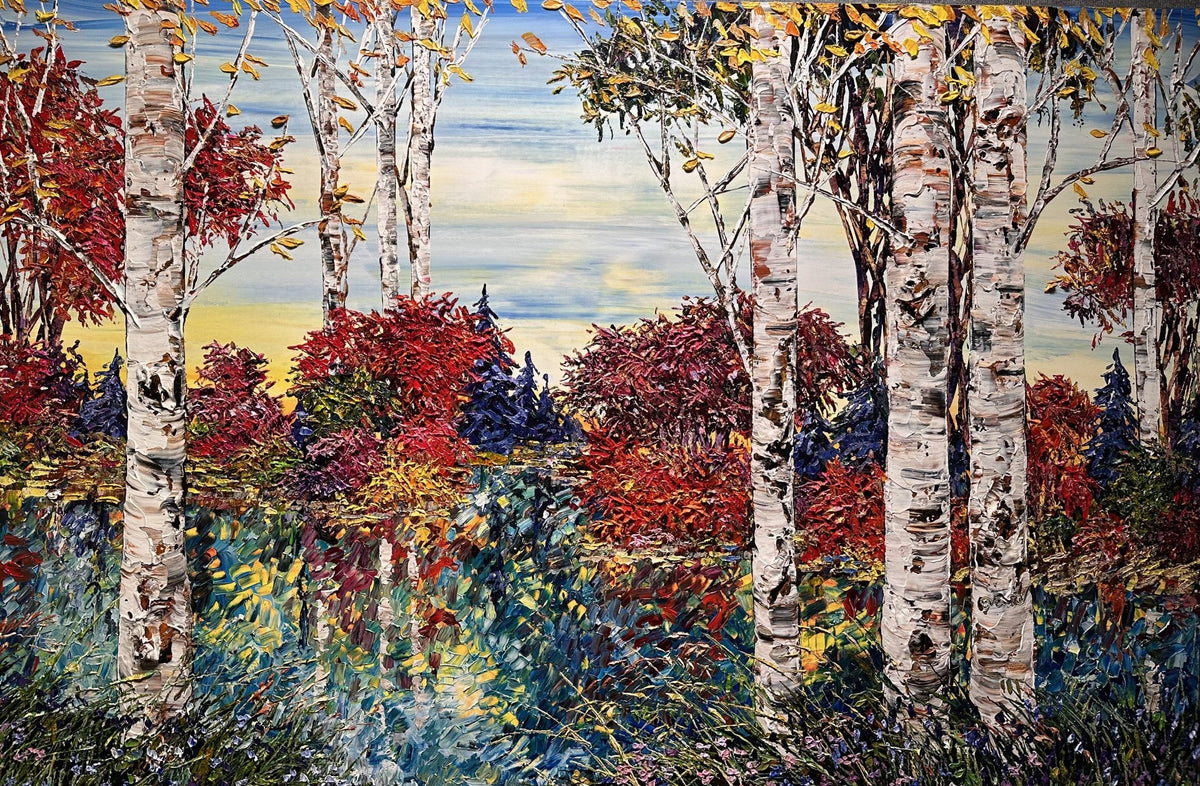 Day Birch with Pines - 193694 - Marcus Ashley Gallery - Marcus Ashley Gallery
