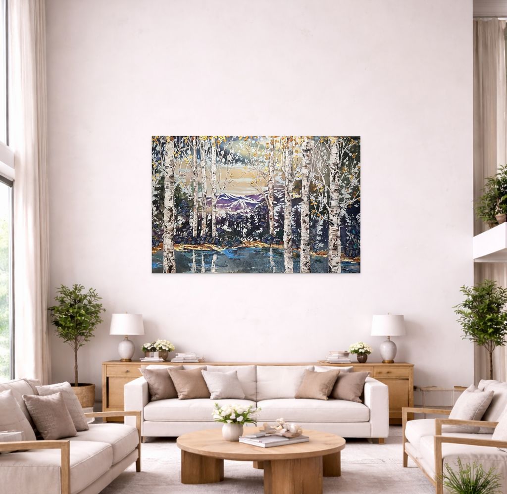 Day Birch with Pines - 193694 - Marcus Ashley Gallery - Marcus Ashley Gallery