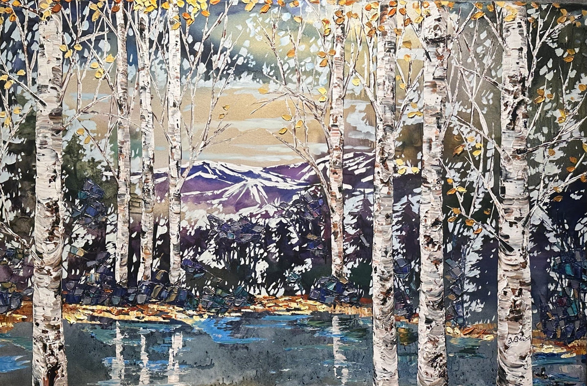 Day Birch with Pines 193694 - Marcus Ashley Gallery - Marcus Ashley Gallery