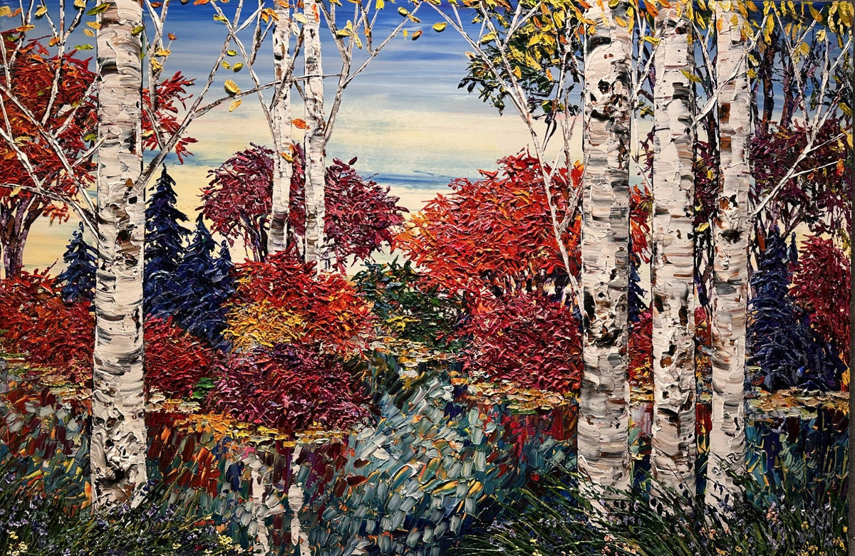 Day Birch with Pines - 193748 - Marcus Ashley Gallery - Marcus Ashley Gallery