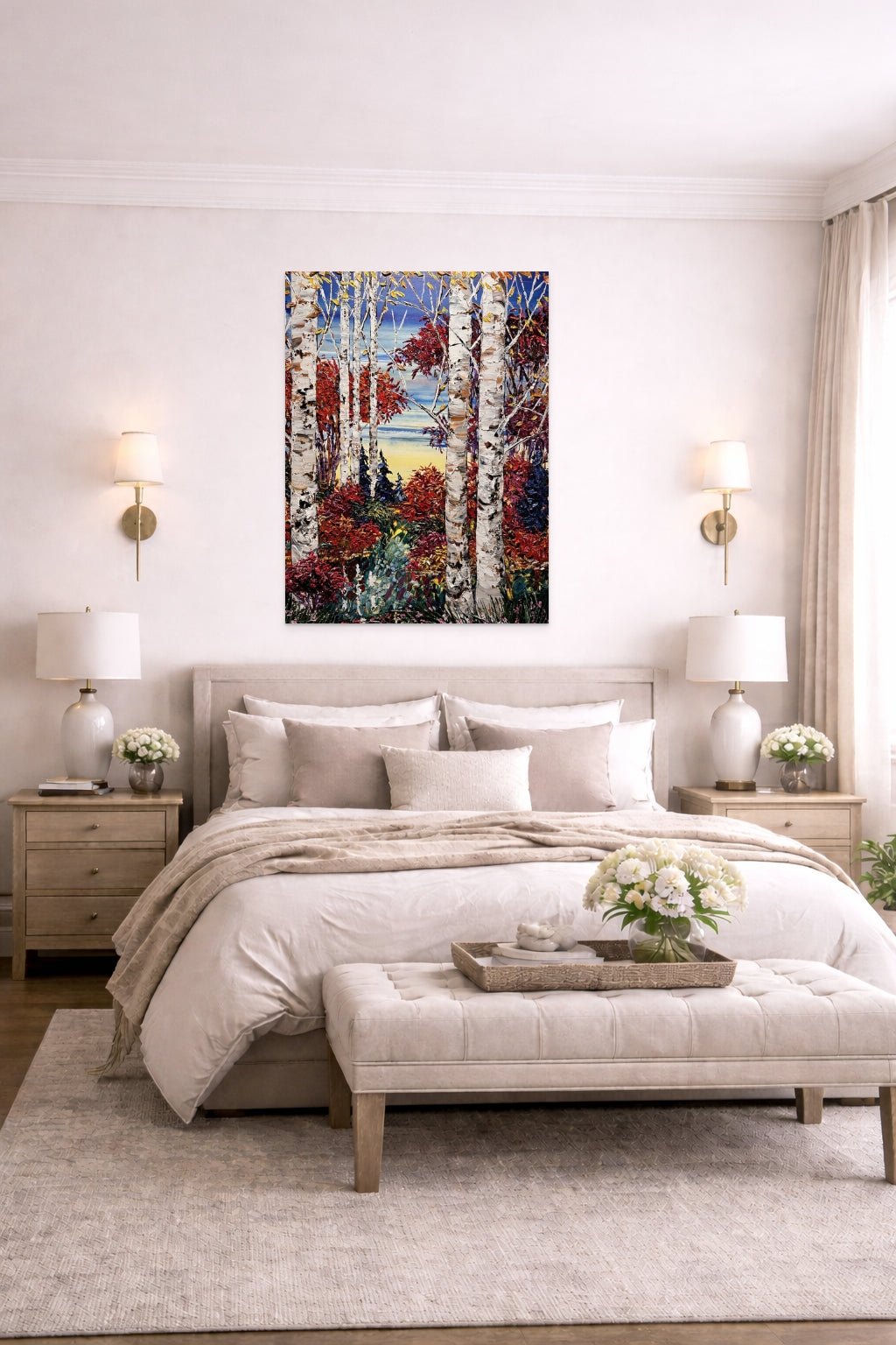 Day Birch with Pines - 193857 - Marcus Ashley Gallery - Marcus Ashley Gallery
