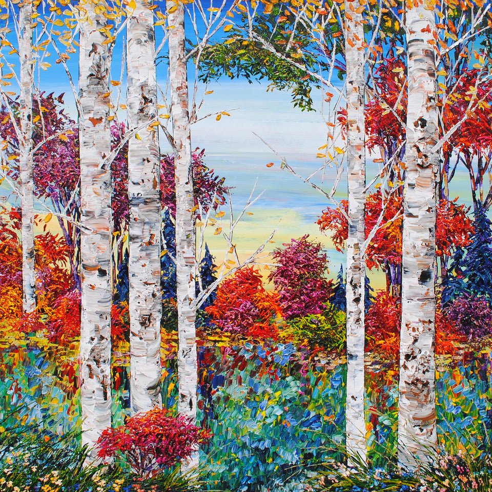Day Birch with Pines - 193864 - Marcus Ashley Gallery - Marcus Ashley Gallery