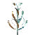 Animated gif of a sculpture by Lyman Whitaker called Desert Lily, featuring spinning metal petals.