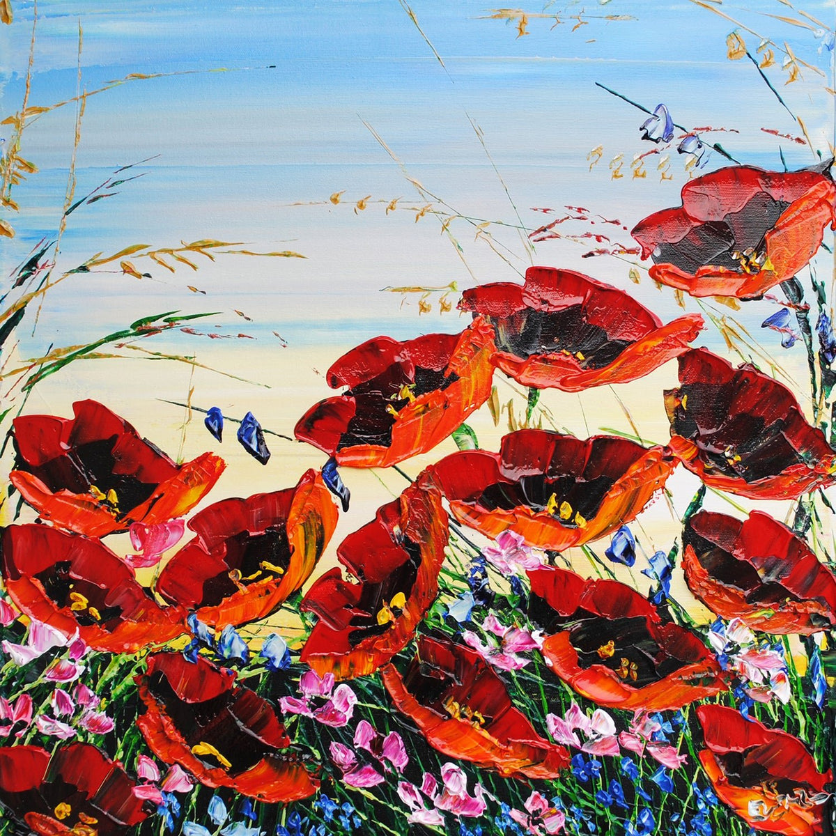 Floral Poppies - 188223 - Marcus Ashley Gallery - Marcus Ashley Gallery