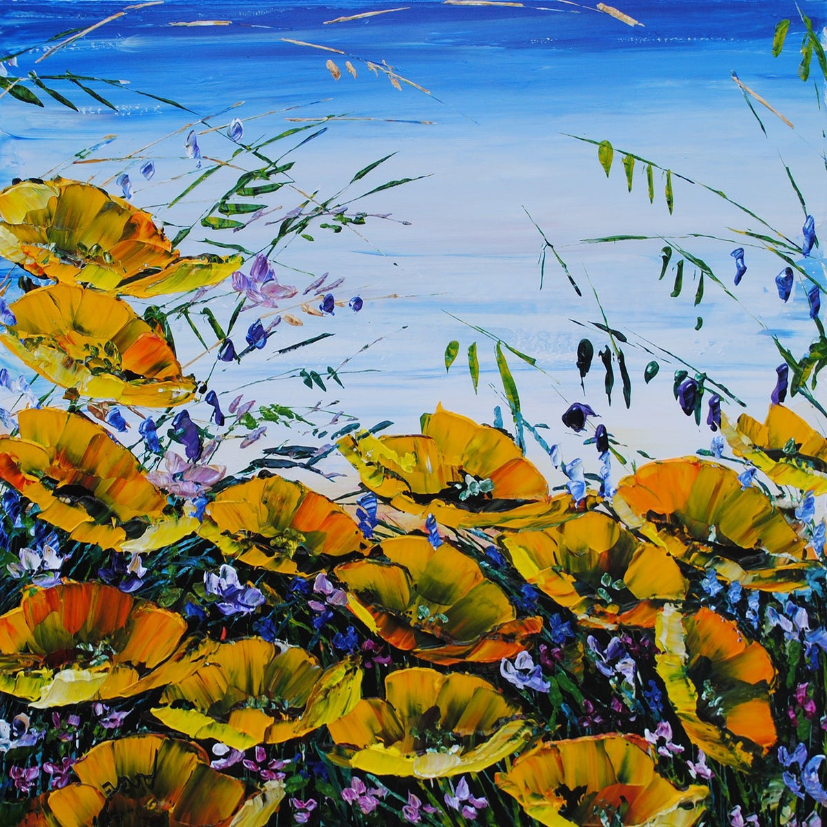 Floral Poppies - 194382 - Marcus Ashley Gallery - Marcus Ashley Gallery