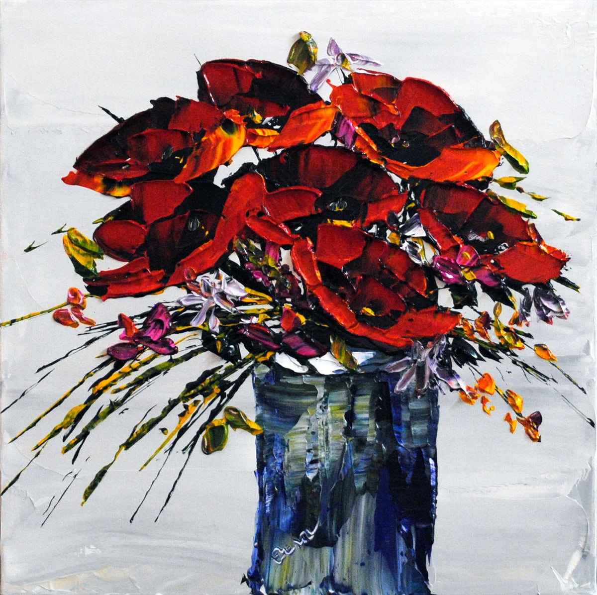 Floral Vase - 170301 - Marcus Ashley Gallery - Marcus Ashley Gallery
