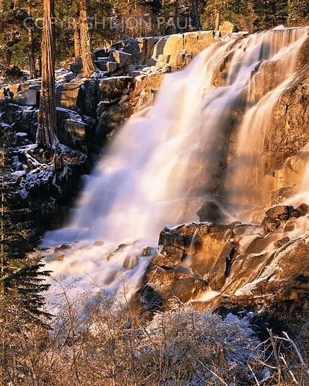 Golden Light, Eagle Falls, Lake Tahoe photograph by Jon Paul