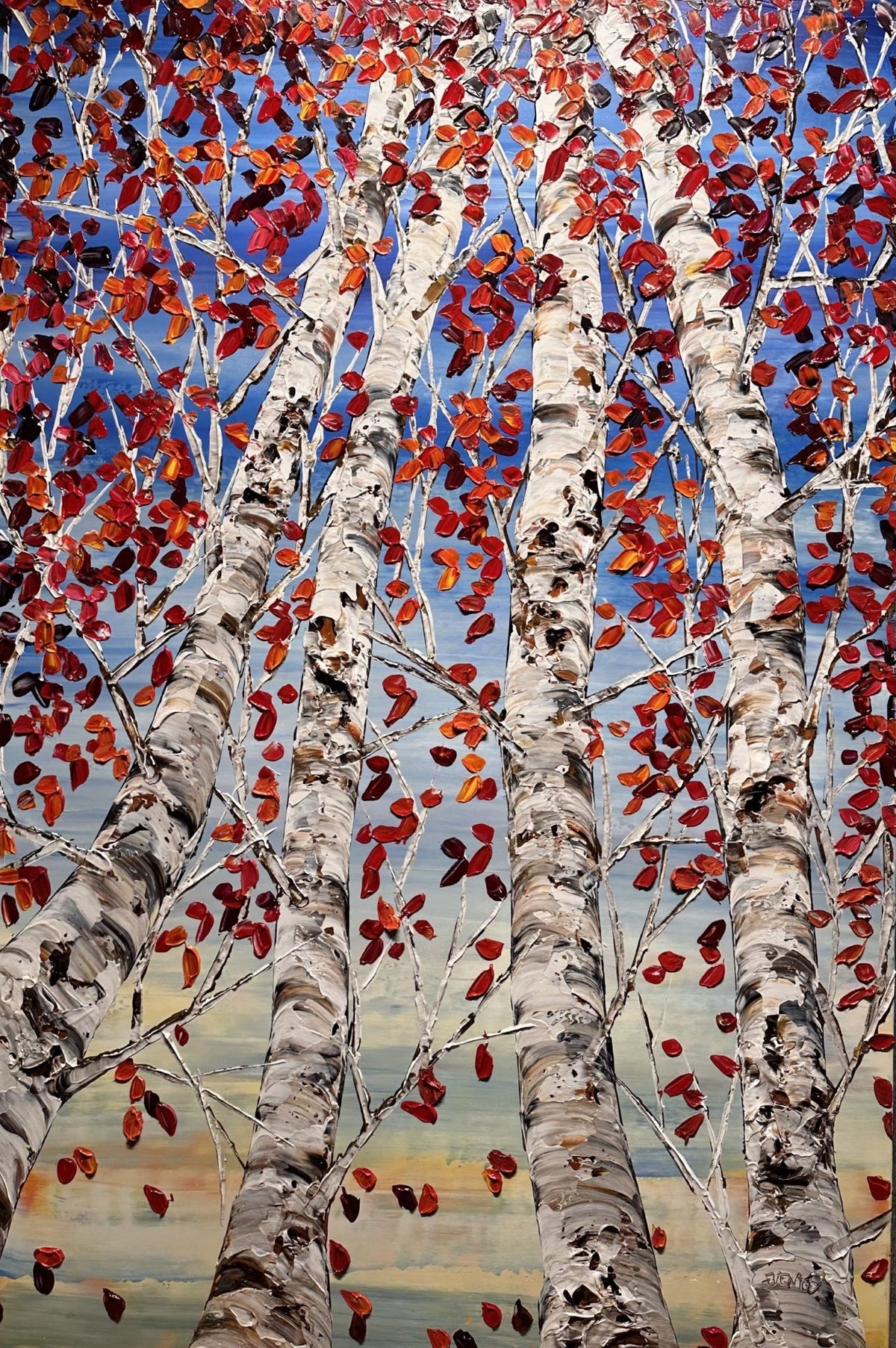 Looking Up Red 193822 - Marcus Ashley Gallery - Marcus Ashley Gallery