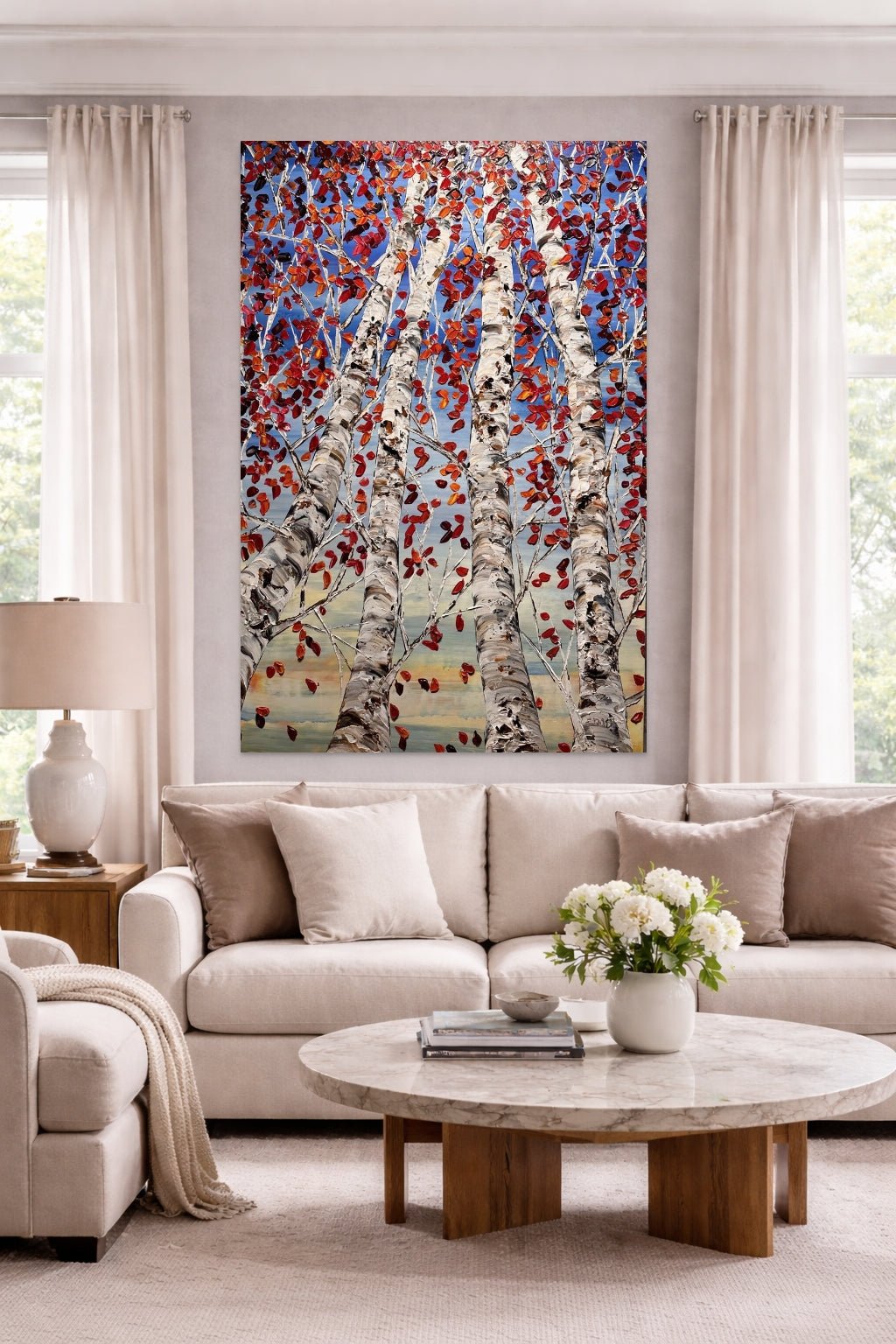 Looking Up Red 193822 - Marcus Ashley Gallery - Marcus Ashley Gallery
