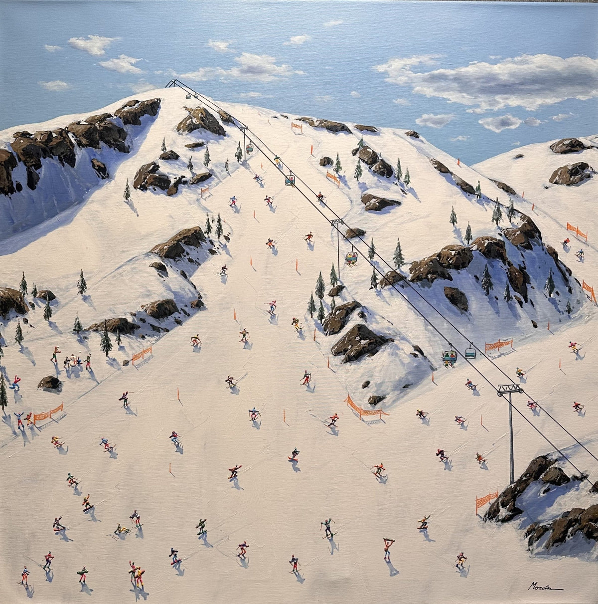 Skiing Mountain - Marcus Ashley Gallery