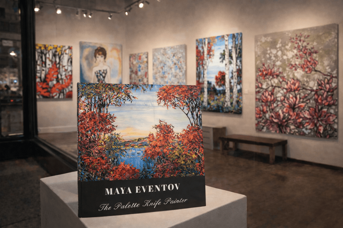 The Palette Knife Painter - Maya Eventov - Marcus Ashley Gallery - Marcus Ashley Gallery