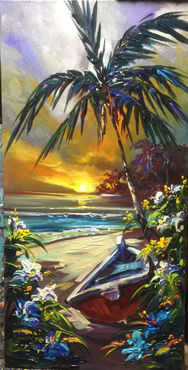 palm tree art by steve barton