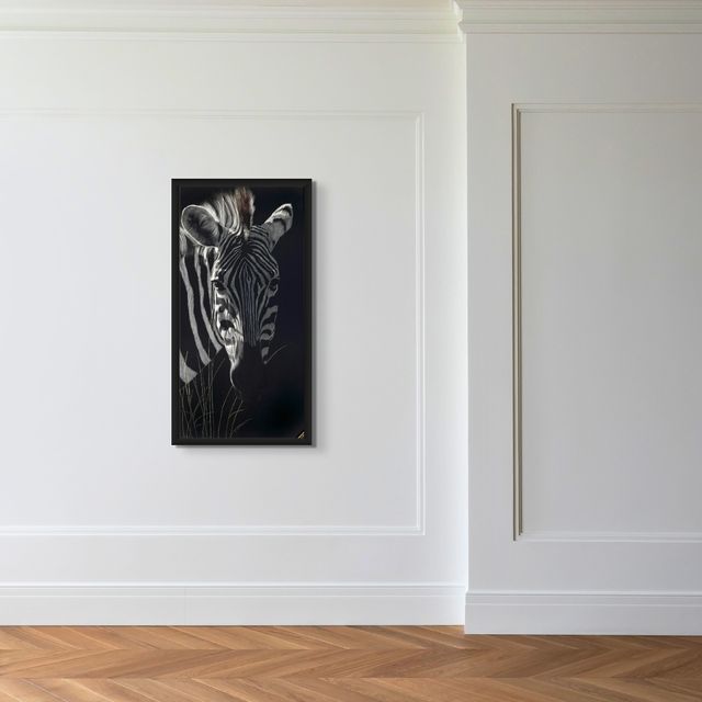 Zebra In The Long Grass - Marcus Ashley Gallery - Marcus Ashley Gallery